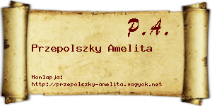 Przepolszky Amelita névjegykártya