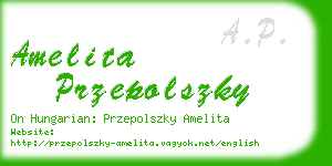 amelita przepolszky business card